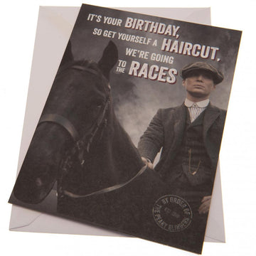 Peaky Blinders Birthday Card Races - Officially licensed merchandise.