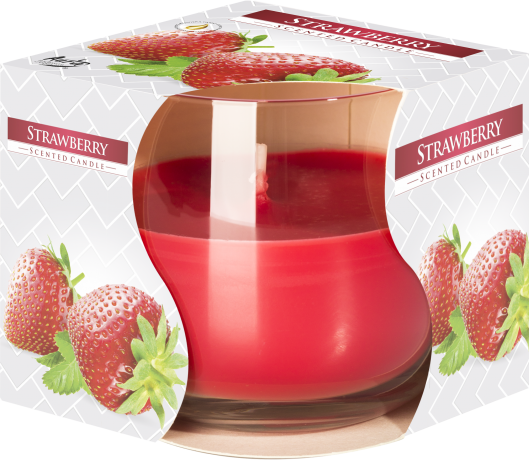 Scented Glass Jar Candle - Strawberry
