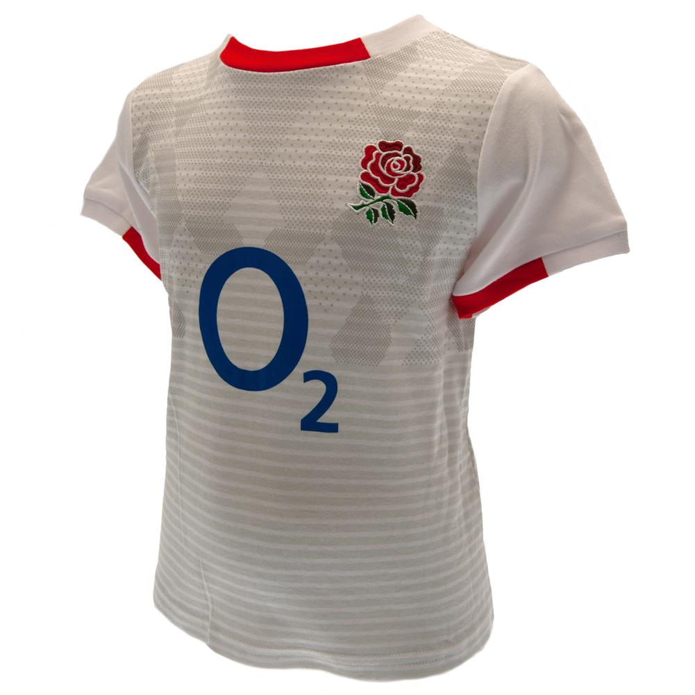 England RFU Shirt & Short Set 3/6 mths ST - Officially licensed merchandise.