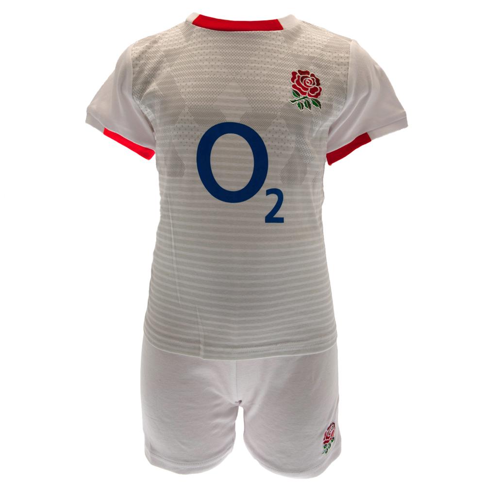 England RFU Shirt & Short Set 9/12 mths ST - Officially licensed merchandise.