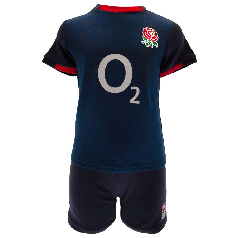 England RFU Shirt & Short Set 3/6 mths NV - Officially licensed merchandise.
