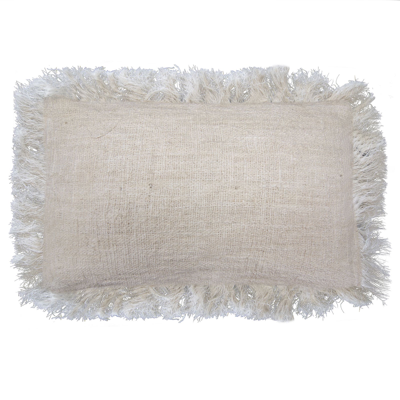 Linen Cushion 30x50cm with fringe