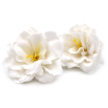 Craft Soap Flower - Small Peony - White