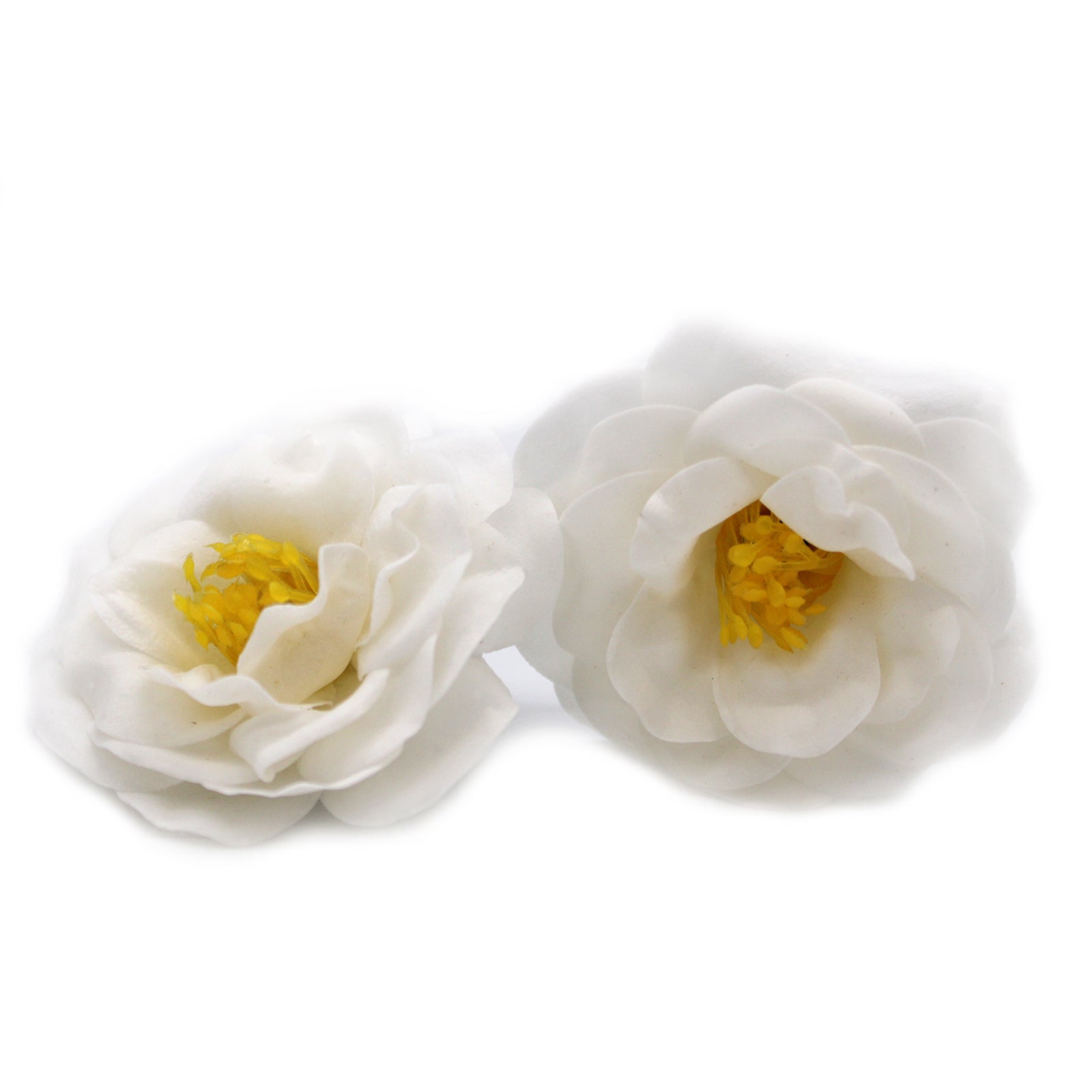 Craft Soap Flower - Camellia - White