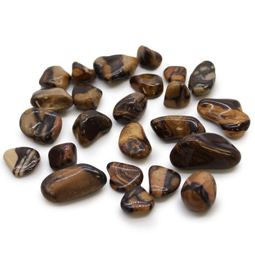 Small African Tumble Stones - Picture Nguni