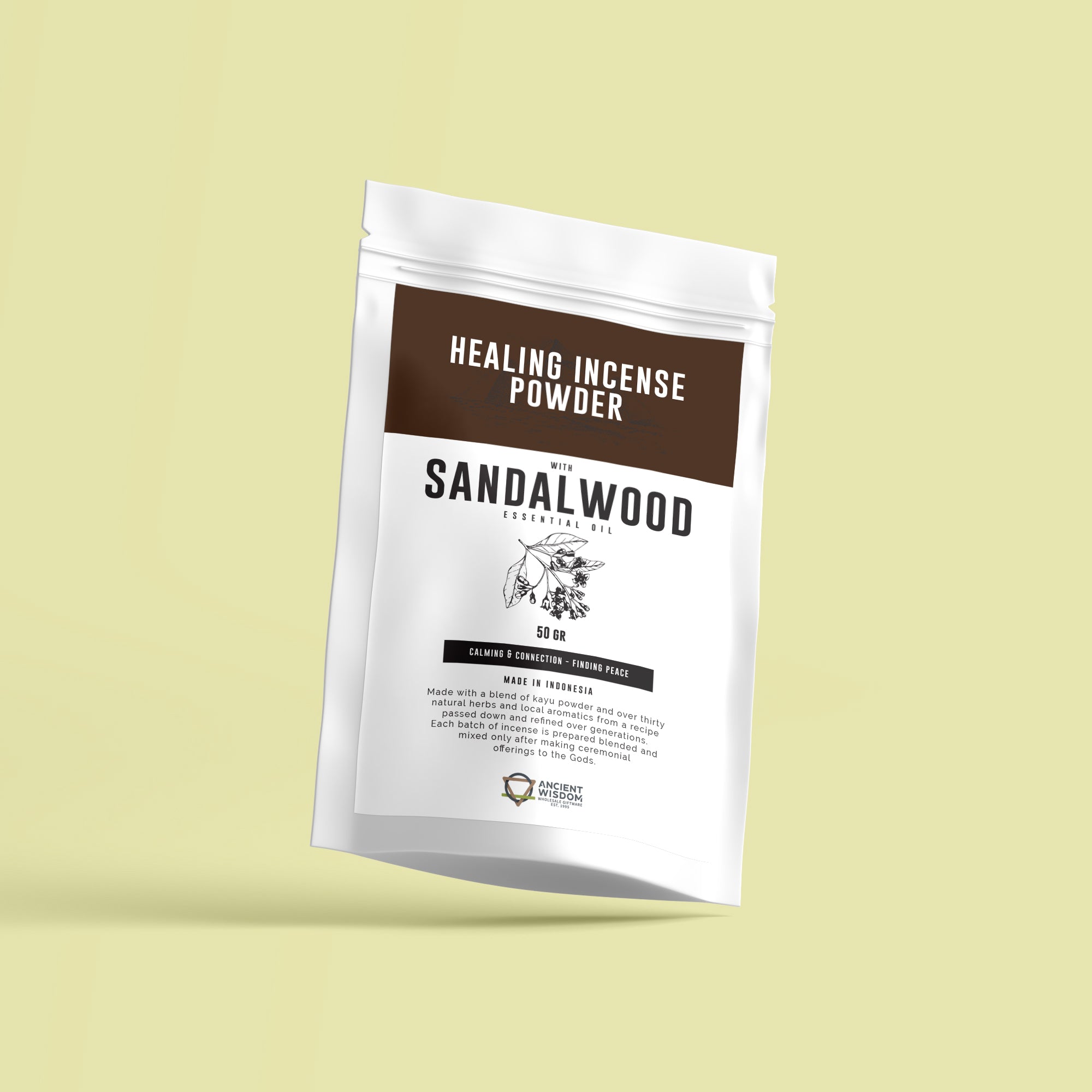 Healing Incense Powder - Sandalwood 50gm
