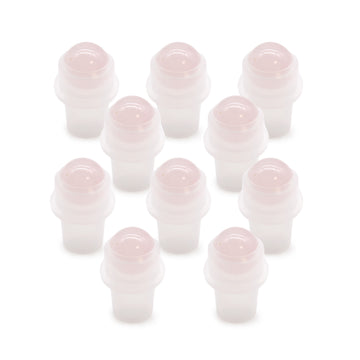 Gemstone Roller Tip for 5ml Bottle - Rose Quartz