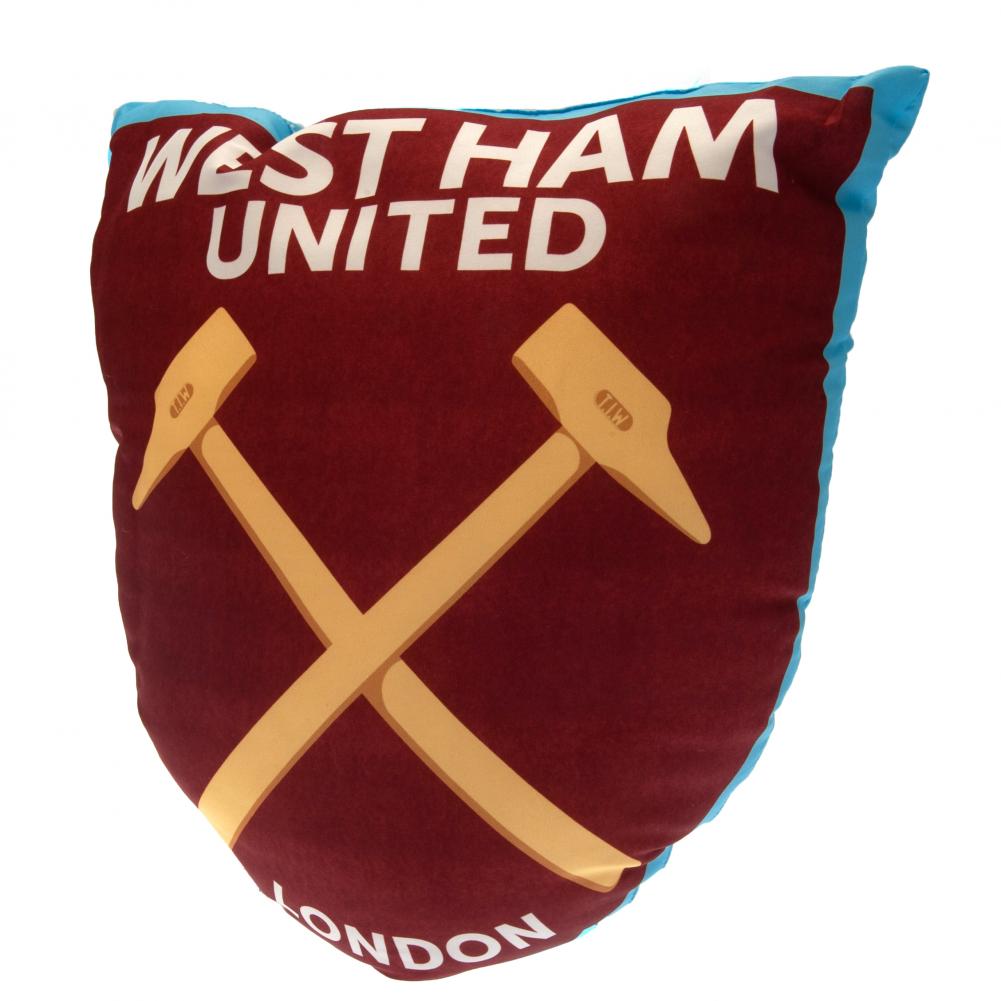 West Ham United FC Crest Cushion - Officially licensed merchandise.