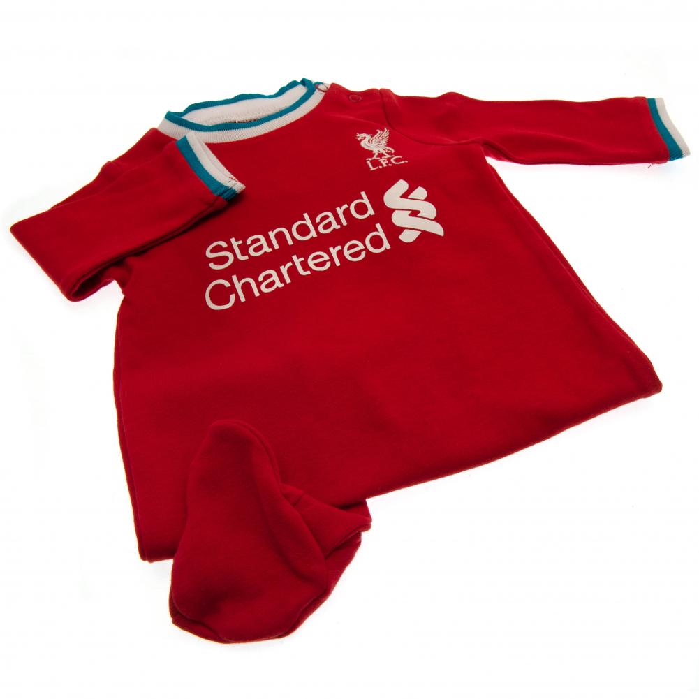 Liverpool FC Sleepsuit 6-9 Mths GR - Officially licensed merchandise.