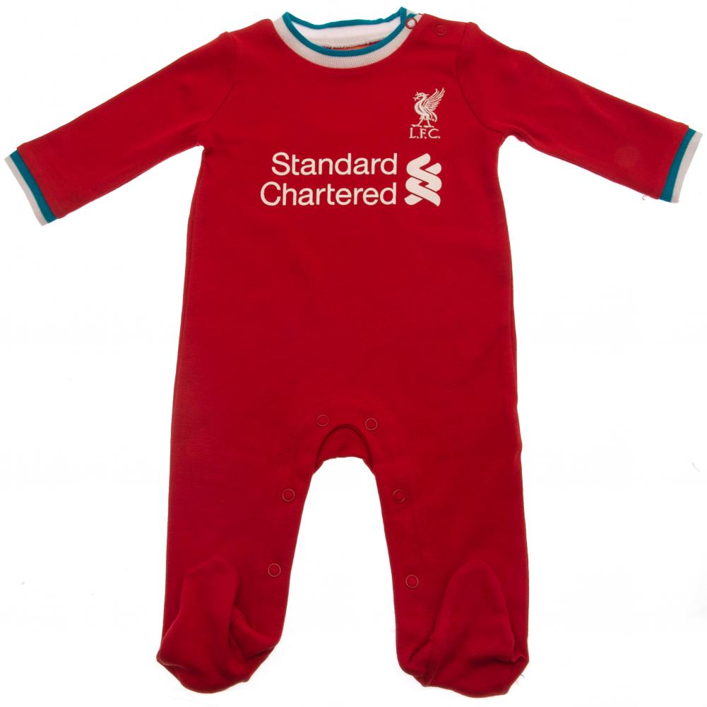 Liverpool FC Sleepsuit 9-12 Mths GR - Officially licensed merchandise.