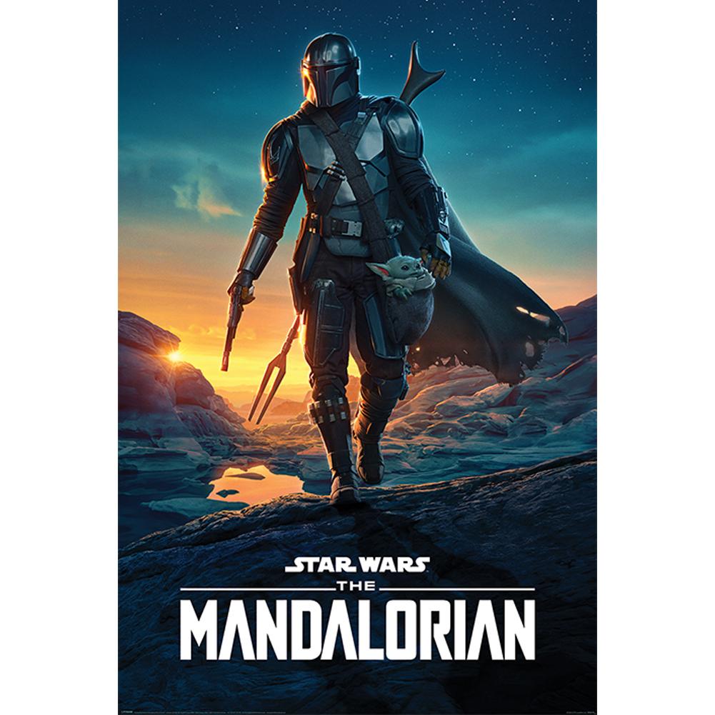 Star Wars: The Mandalorian Poster Nightfall 282 - Officially licensed merchandise.