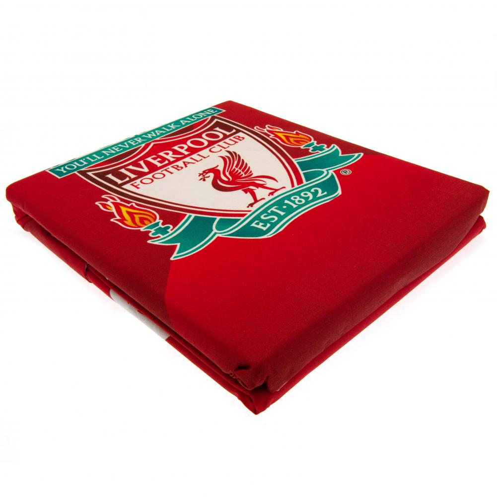 Liverpool FC Single Duvet Set GR - Officially licensed merchandise.