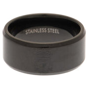 Liverpool FC Black IP Ring Size Small