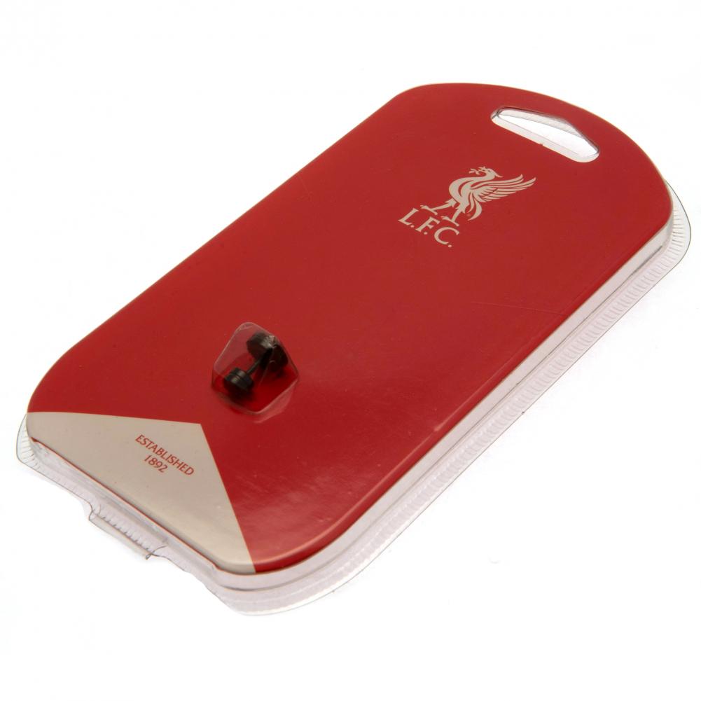 Liverpool FC Black IP Plated Stud Earring - Earrings