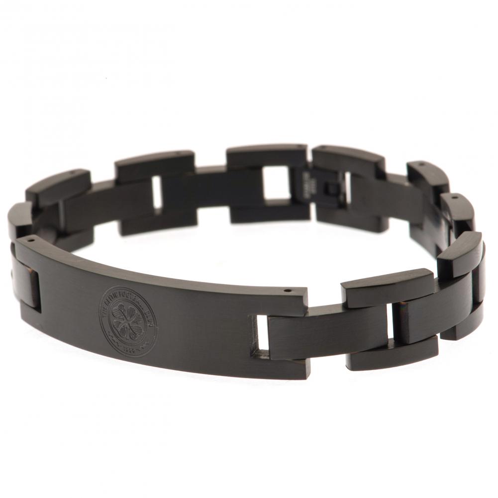 Celtic FC Black IP Bracelet - Officially licensed merchandise.