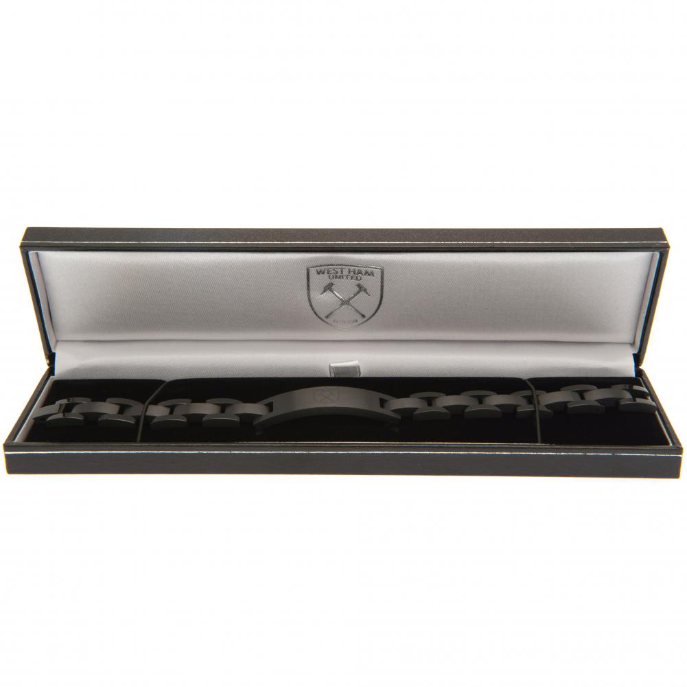 West Ham United FC Black IP Bracelet
