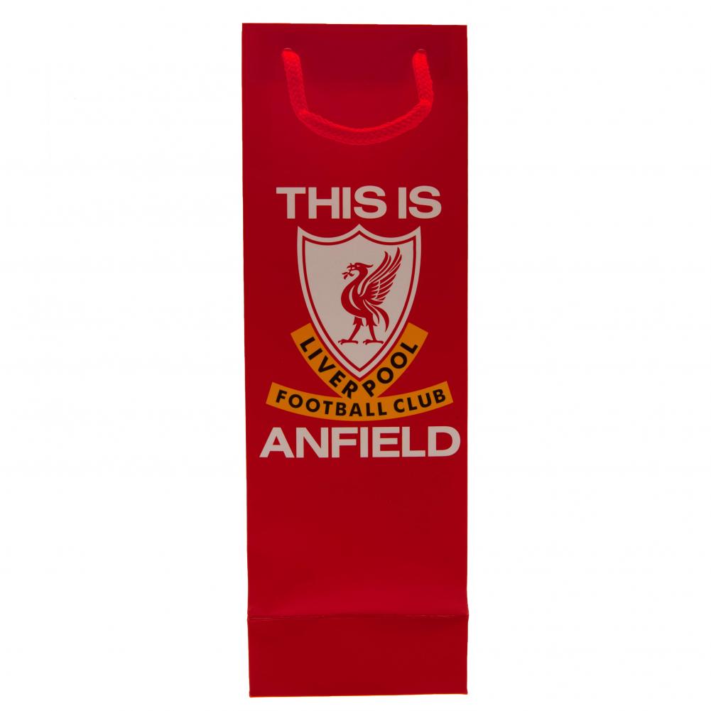 Liverpool FC Bottle Gift Bag - Officially licensed merchandise.