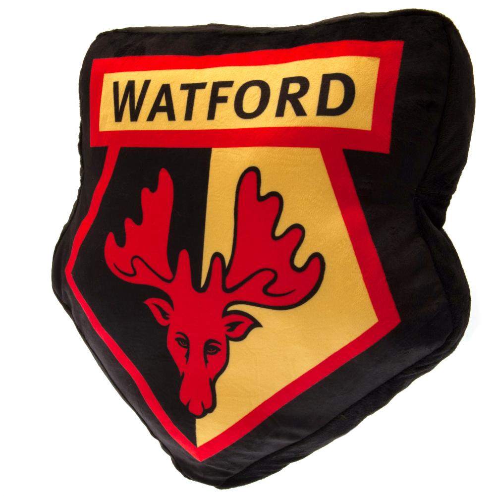 Watford FC Crest Cushion - Officially licensed merchandise.