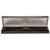Celtic FC Black IP Leather Bracelet