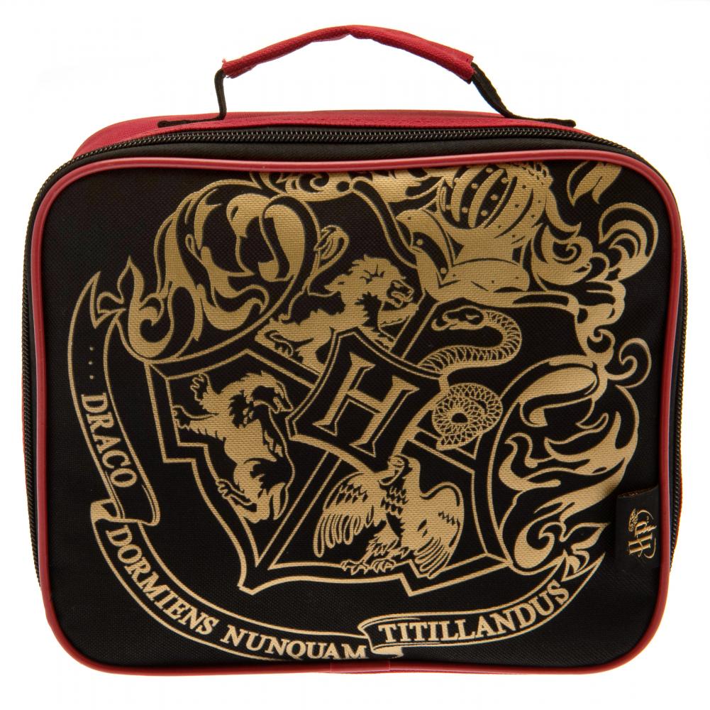 Harry Potter Lunch Bag Gold Crest BK - Officially licensed merchandise.