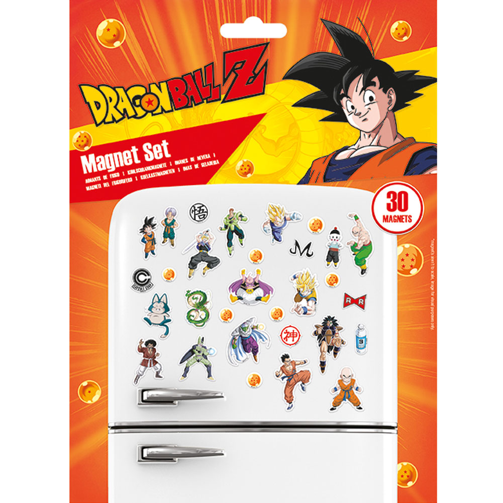 Dragon Ball Z Fridge Magnet Set - Officially licensed merchandise.