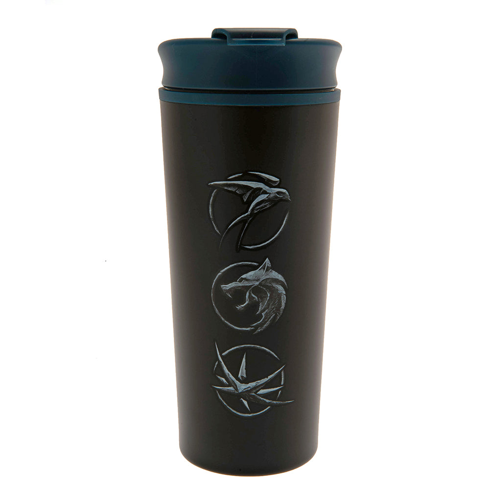 The Witcher Metal Travel Mug - Officially licensed merchandise.