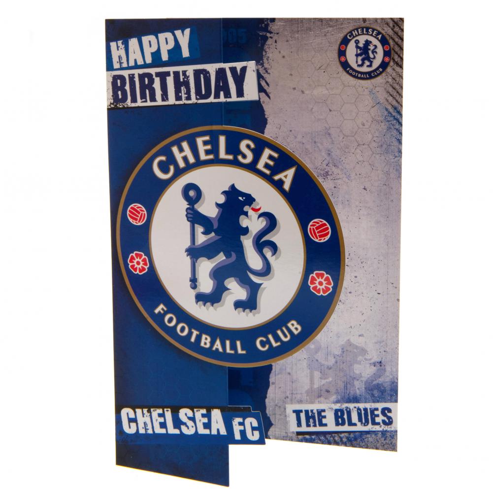 Chelsea FC Birthday Card The Blues - Officially licensed merchandise.