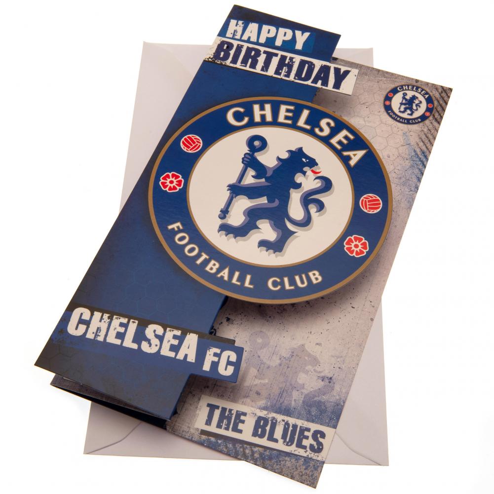 Chelsea FC Birthday Card The Blues - Officially licensed merchandise.