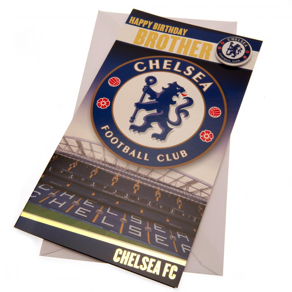 Chelsea FC Birthday Card Brother - Officially licensed merchandise.