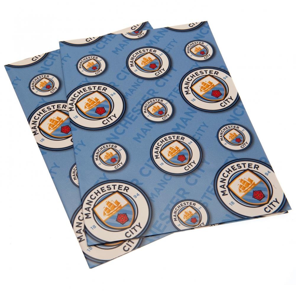 Manchester City FC Gift Wrap - Cards &