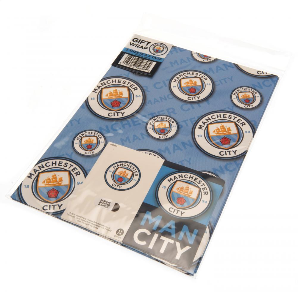 Manchester City FC Gift Wrap - Cards &