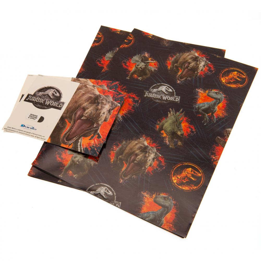 Jurassic World Gift Wrap - Officially licensed merchandise.