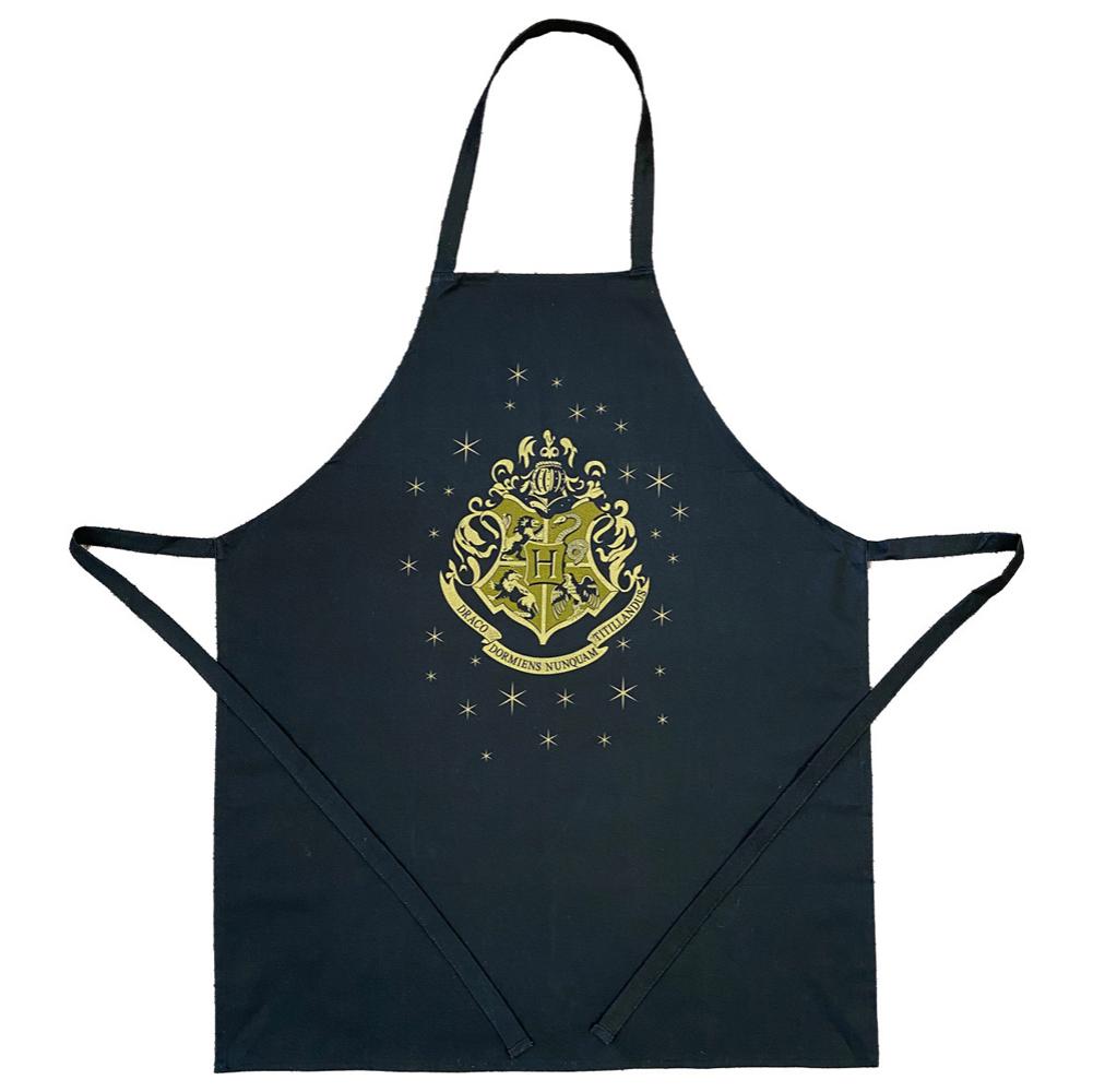 Harry Potter Apron Gold Crest - Officially licensed merchandise.