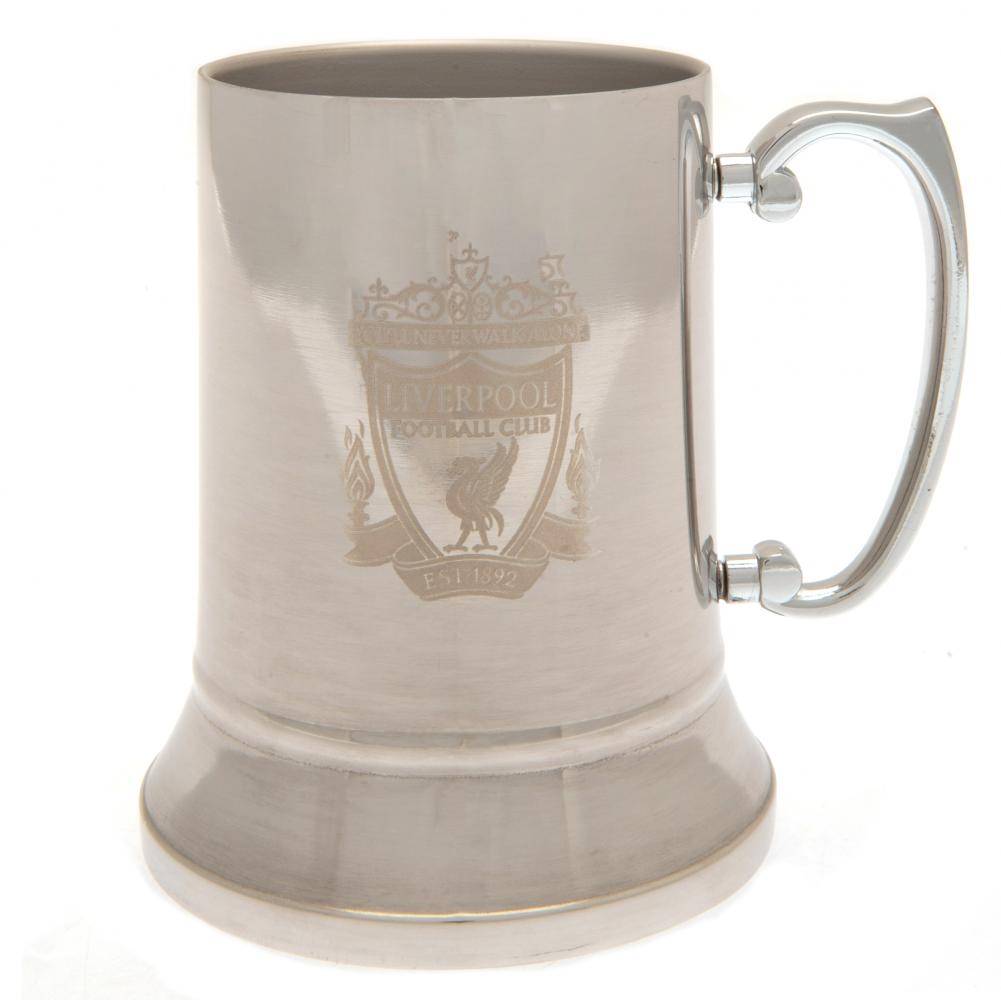 Liverpool FC Stainless Steel Tankard - Officially licensed merchandise.
