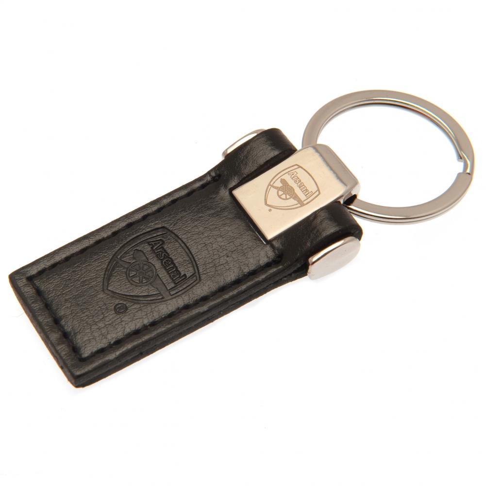 Arsenal FC Leather Key Fob - Officially licensed merchandise.