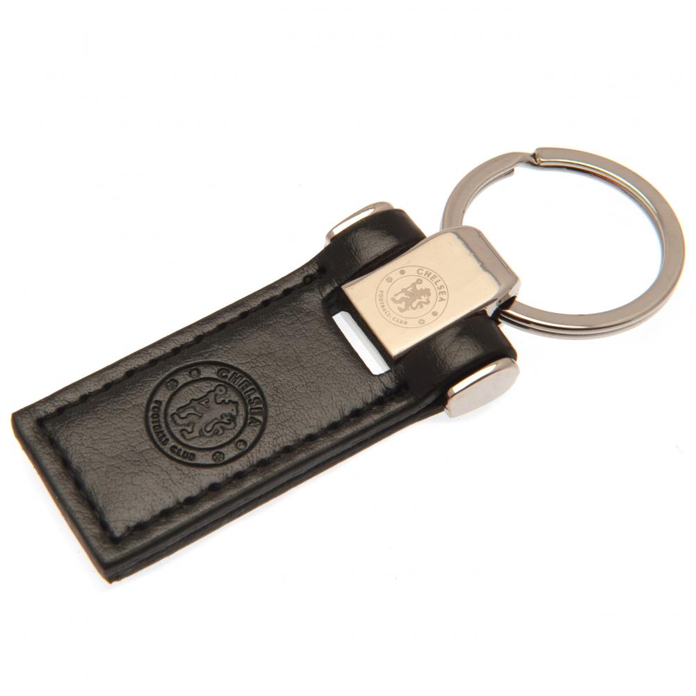 Chelsea FC Leather Key Fob - Officially licensed merchandise.