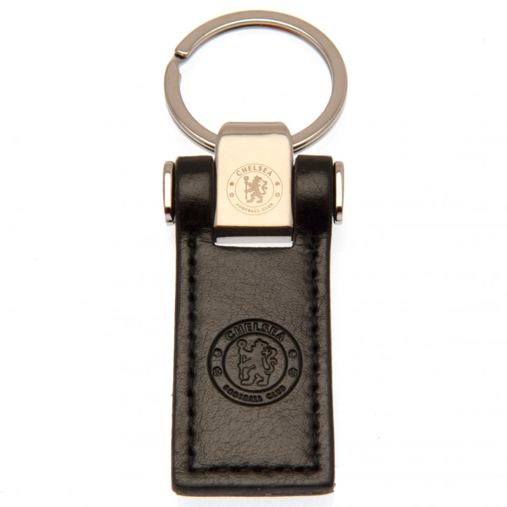 Chelsea FC Leather Key Fob - Officially licensed merchandise.