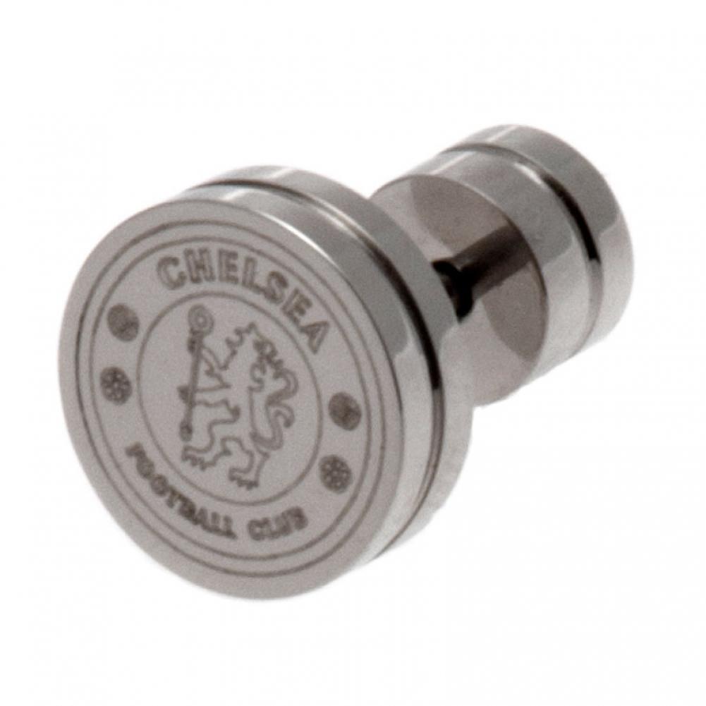 Chelsea FC Stainless Steel Stud Earring - Officially licensed merchandise.