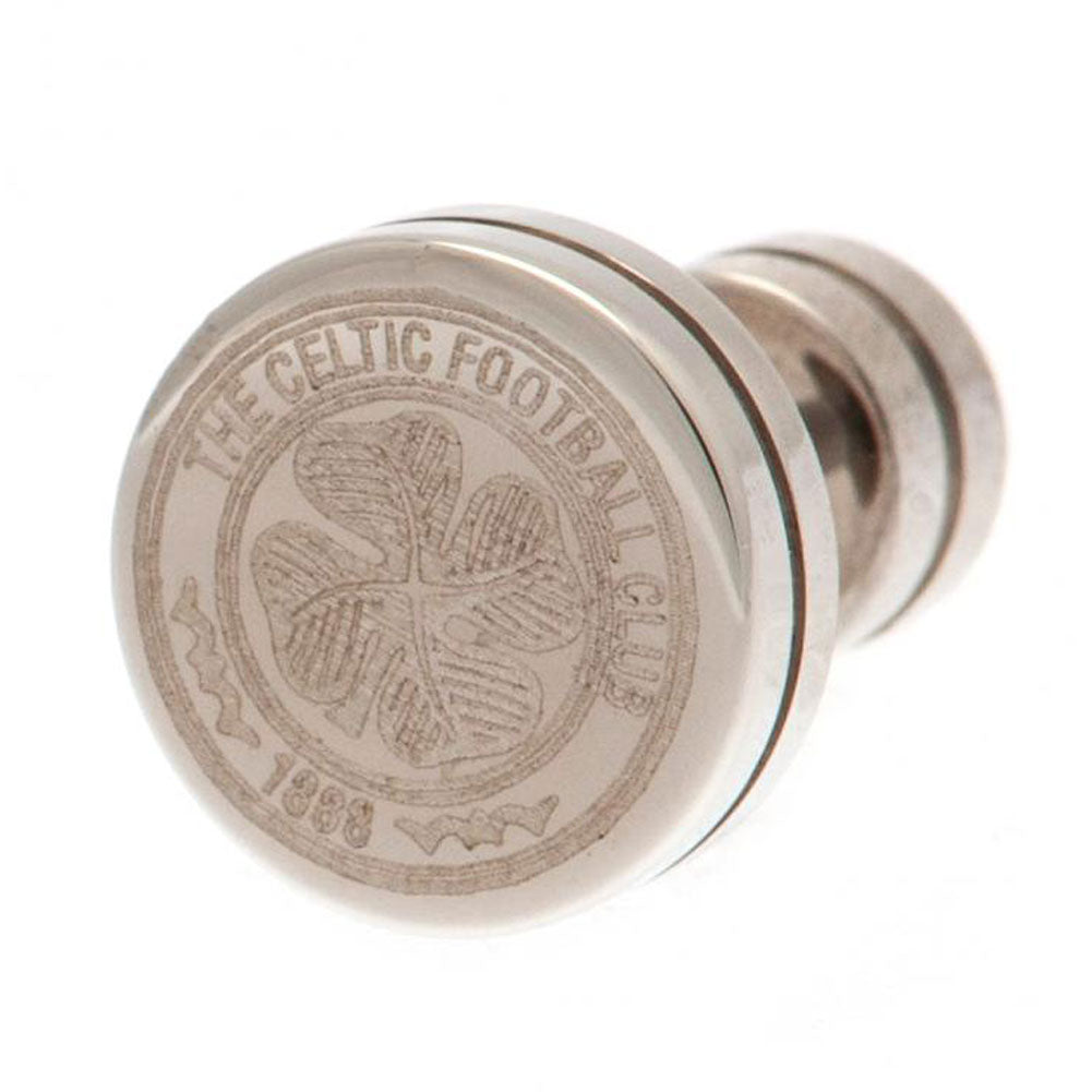 Celtic FC Stainless Steel Stud Earring - Officially licensed merchandise.