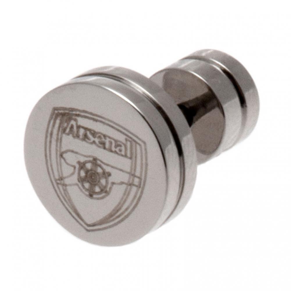 Arsenal FC Stainless Steel Stud Earring - Officially licensed merchandise.