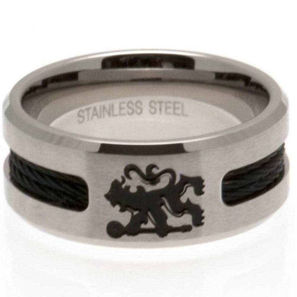 Chelsea FC Black Inlay Ring