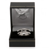 Arsenal FC Large Black Inlay Ring