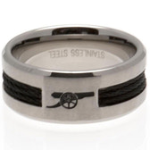 Arsenal FC Large Black Inlay Ring