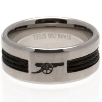 Arsenal FC Large Black Inlay Ring