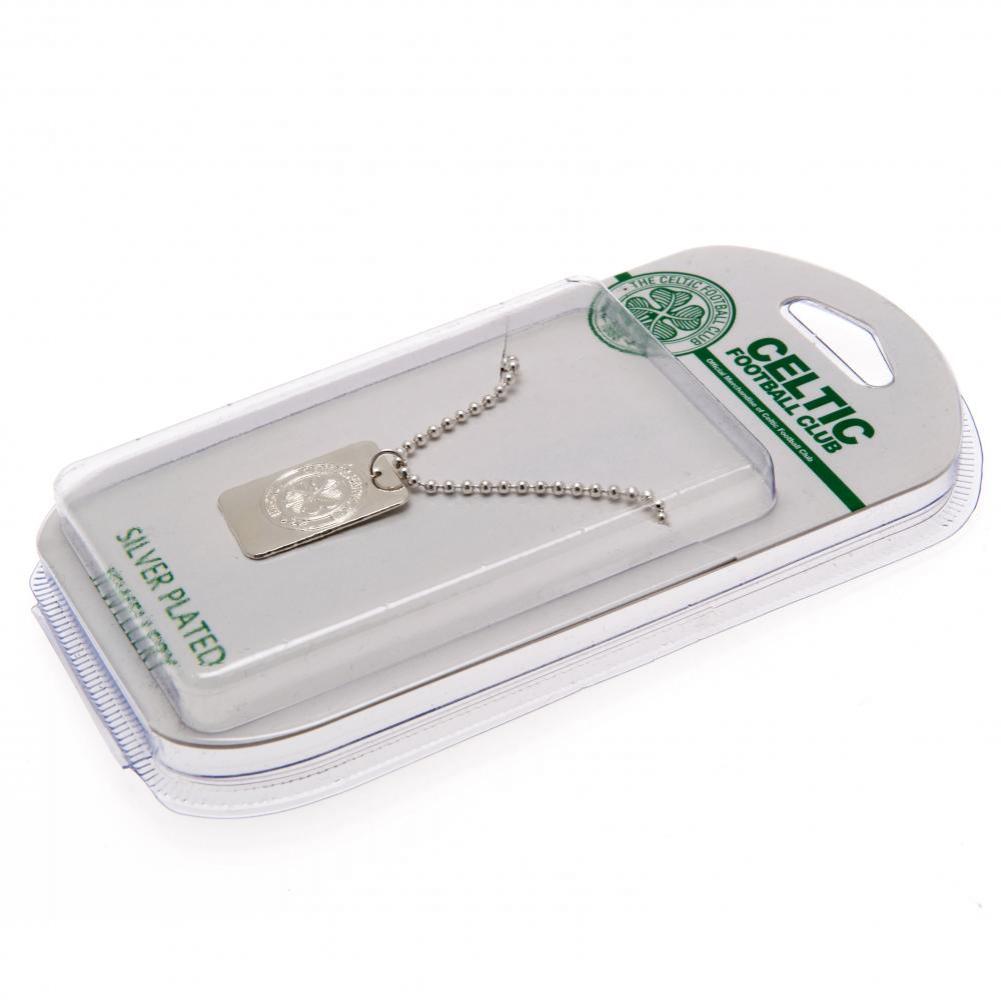 Celtic FC Silver Plated Dog Tag & Chain