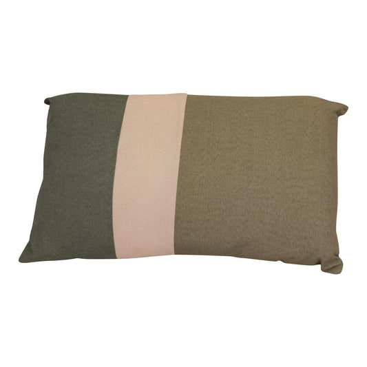3 Panel Green Rectangular Scatter Cushion, Eucalyptus Range-Throw Pillows