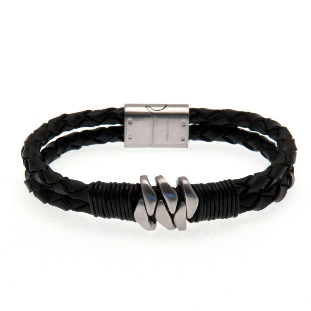 Celtic FC Twin Rope Leather Bracelet
