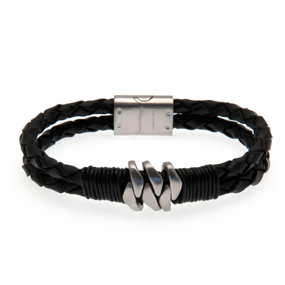 Celtic FC Twin Rope Leather Bracelet