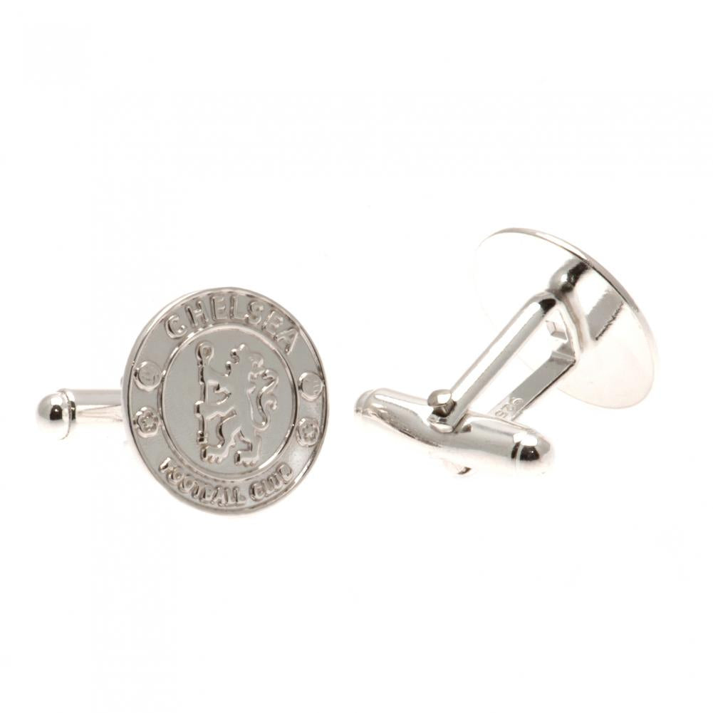 Chelsea FC Sterling Silver Cufflinks - Officially licensed merchandise.