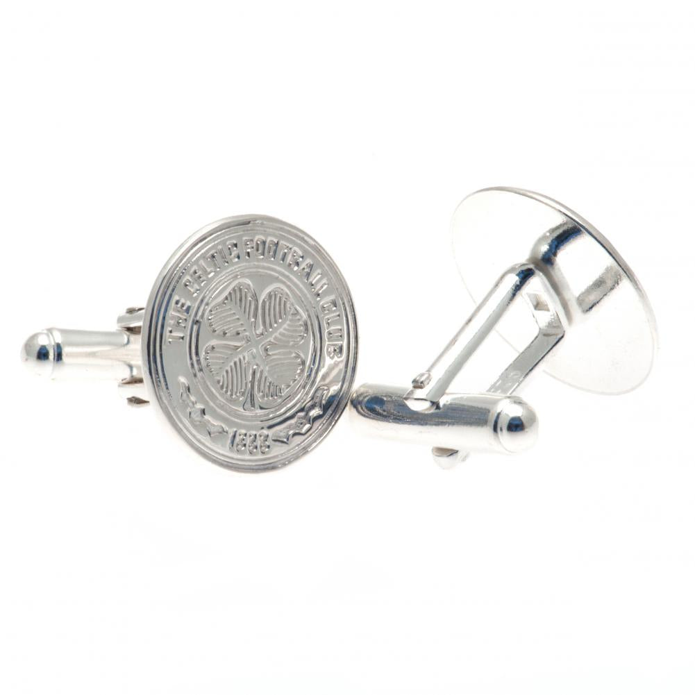 Celtic FC Sterling Silver Cufflinks - Officially licensed merchandise.